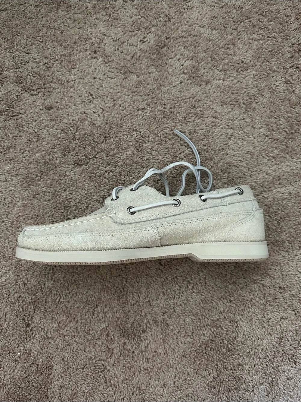 Sperry Top Sider Cream Boat Shoes